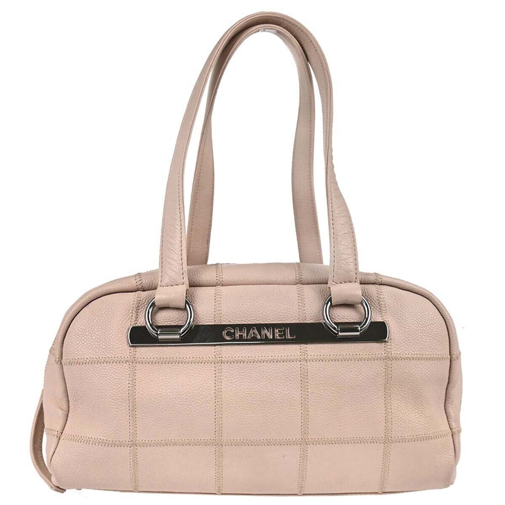 Chanel Square Stitch Bowler Quilted Calfskin Medium